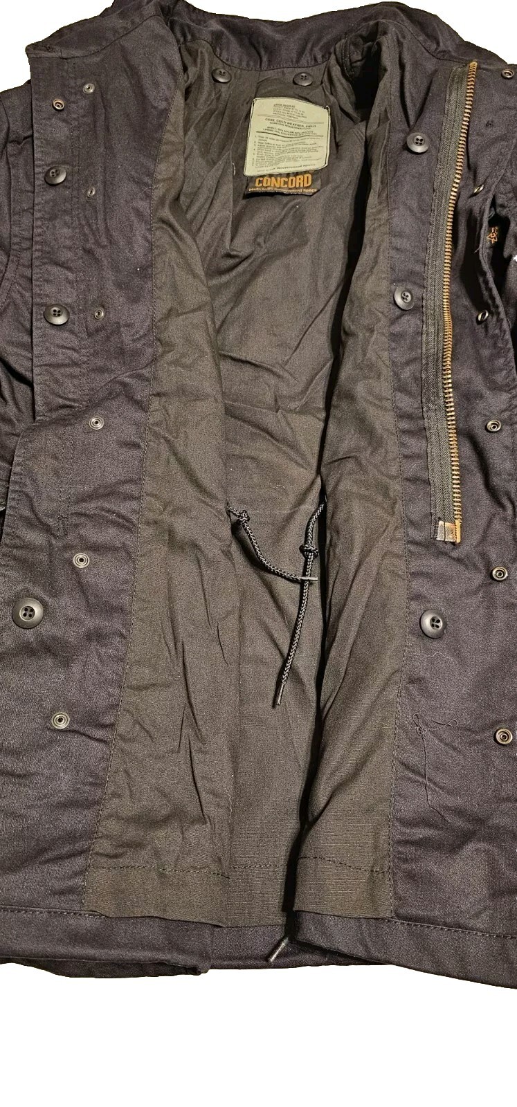 Black Field Jacket Size Large Regular
