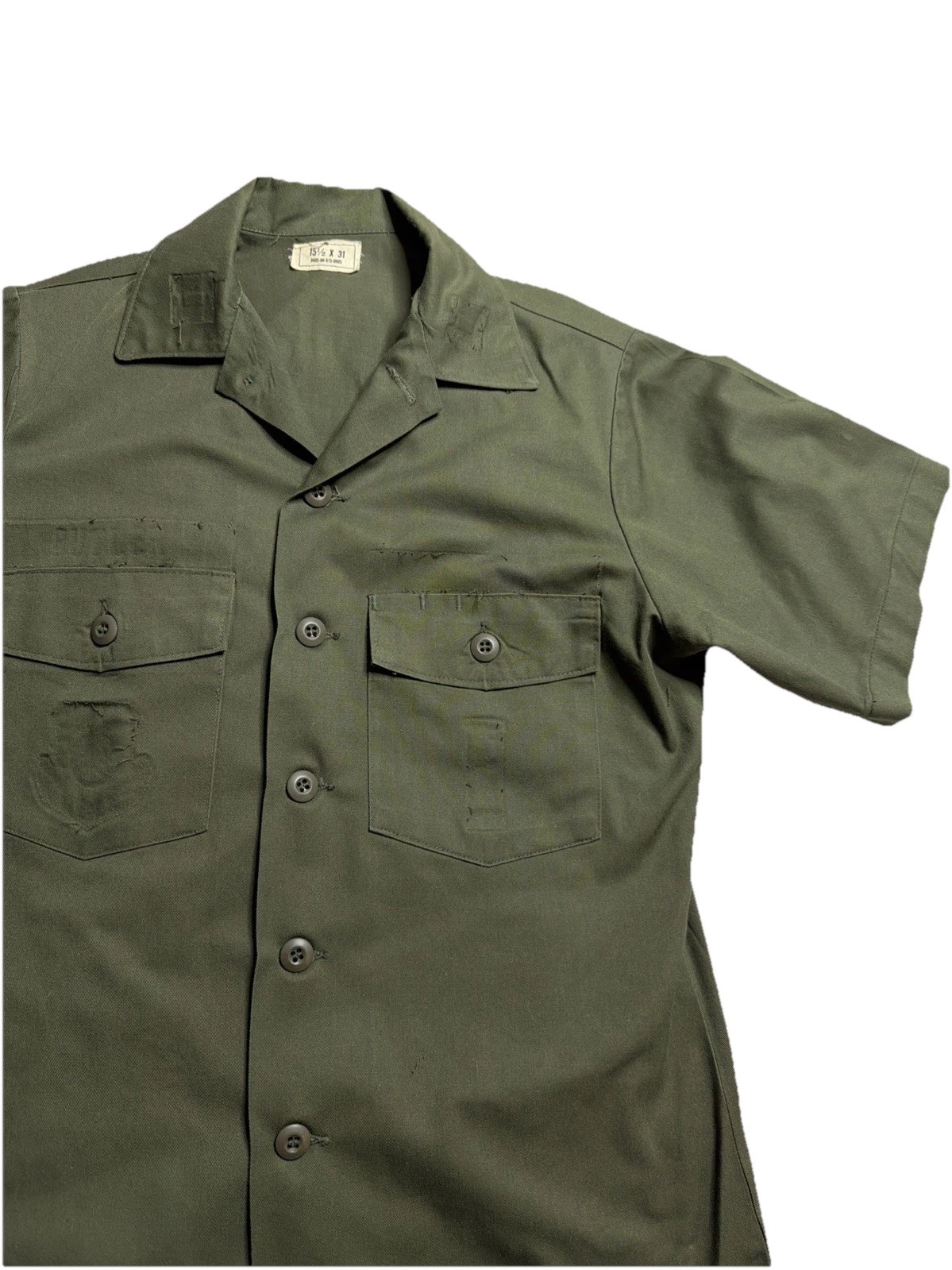 1980s Military Shirt OG 507 80s Medium shirt Sleeve