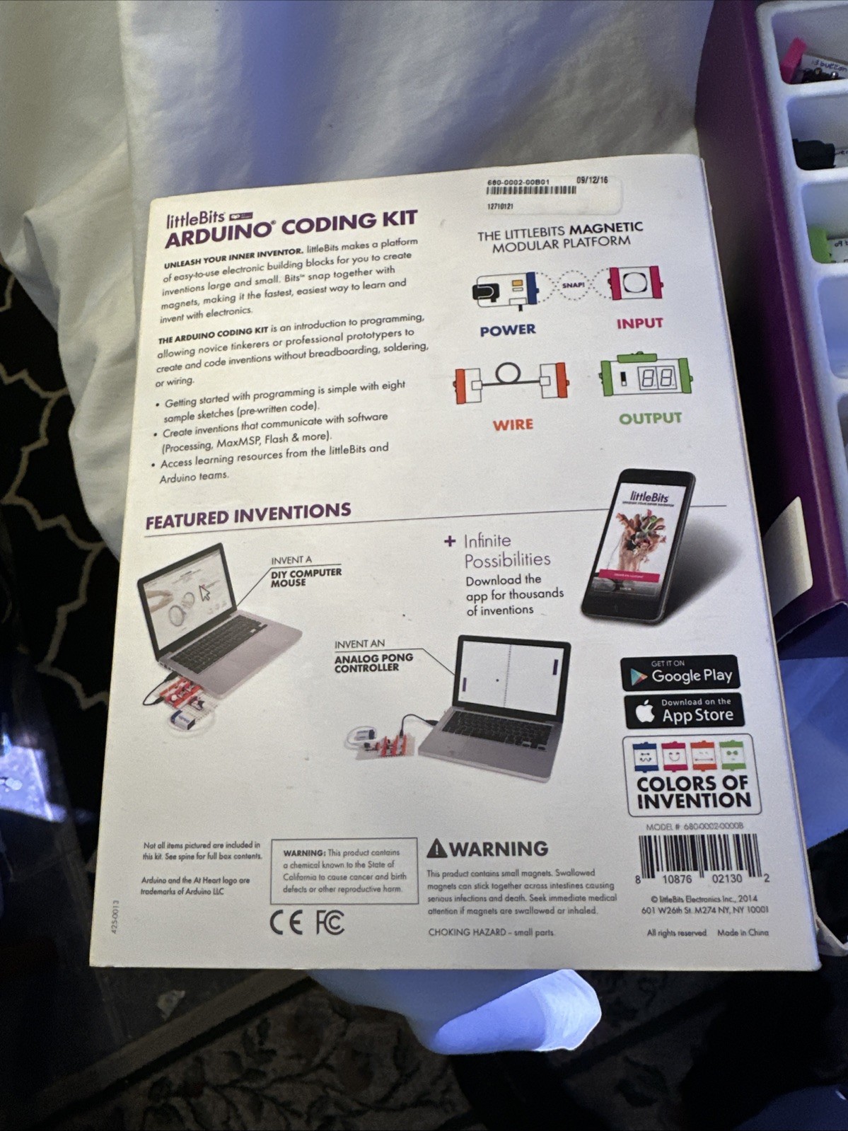 Little Bits Arduino Coding Kit 8 Modules - Endless Hours Of Fun Building