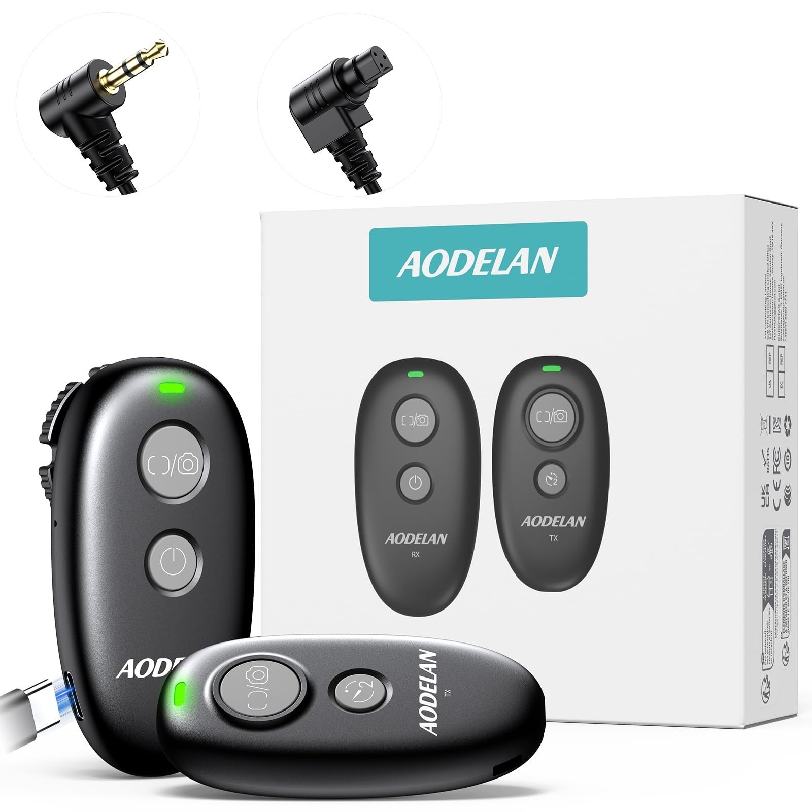 AODELAN Rechargeable Remote Shutter Release for Panasonic Cameras