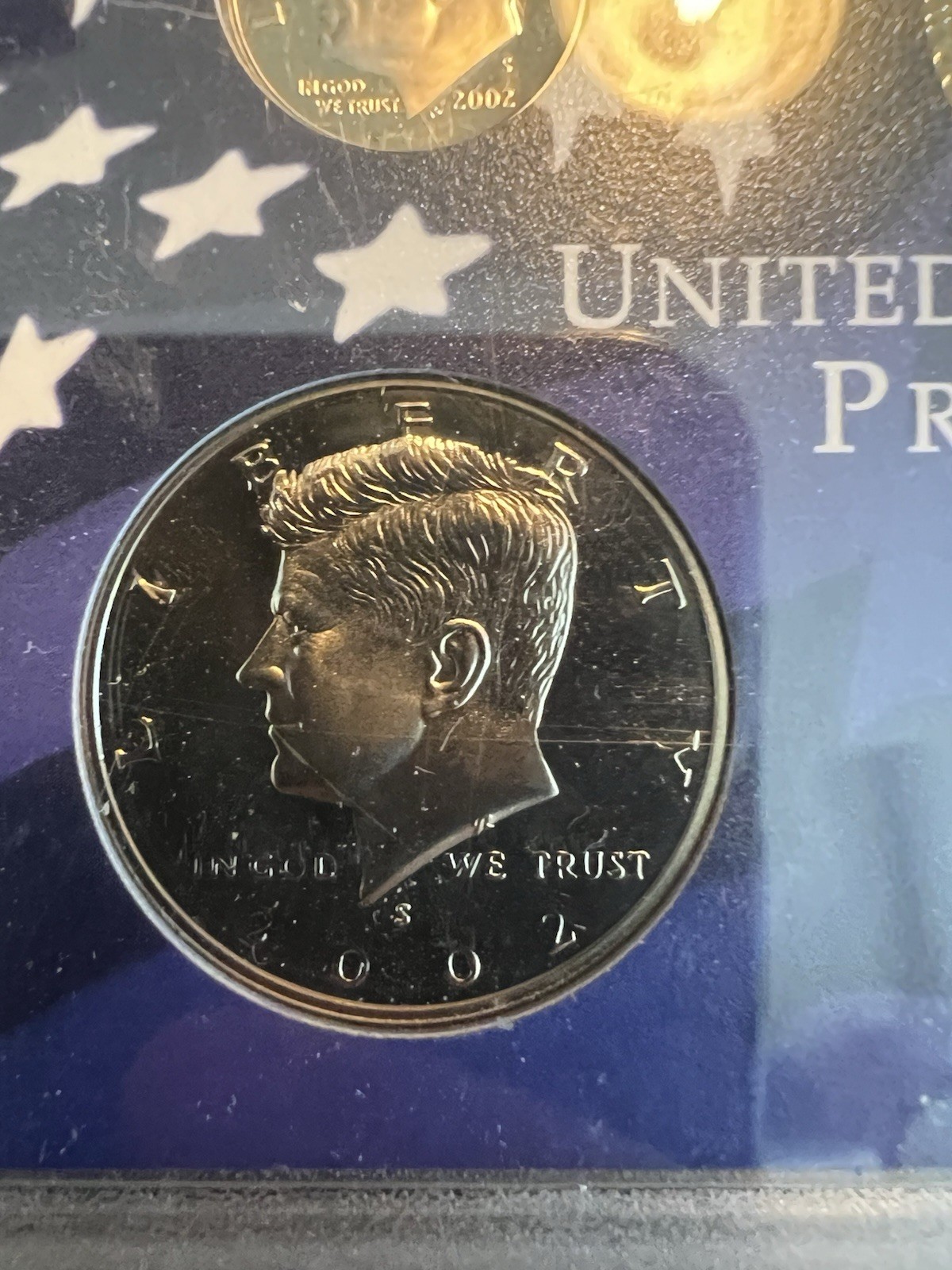 2002 United States Mint Proof Partial Set, No Original Govt Packaging and COA