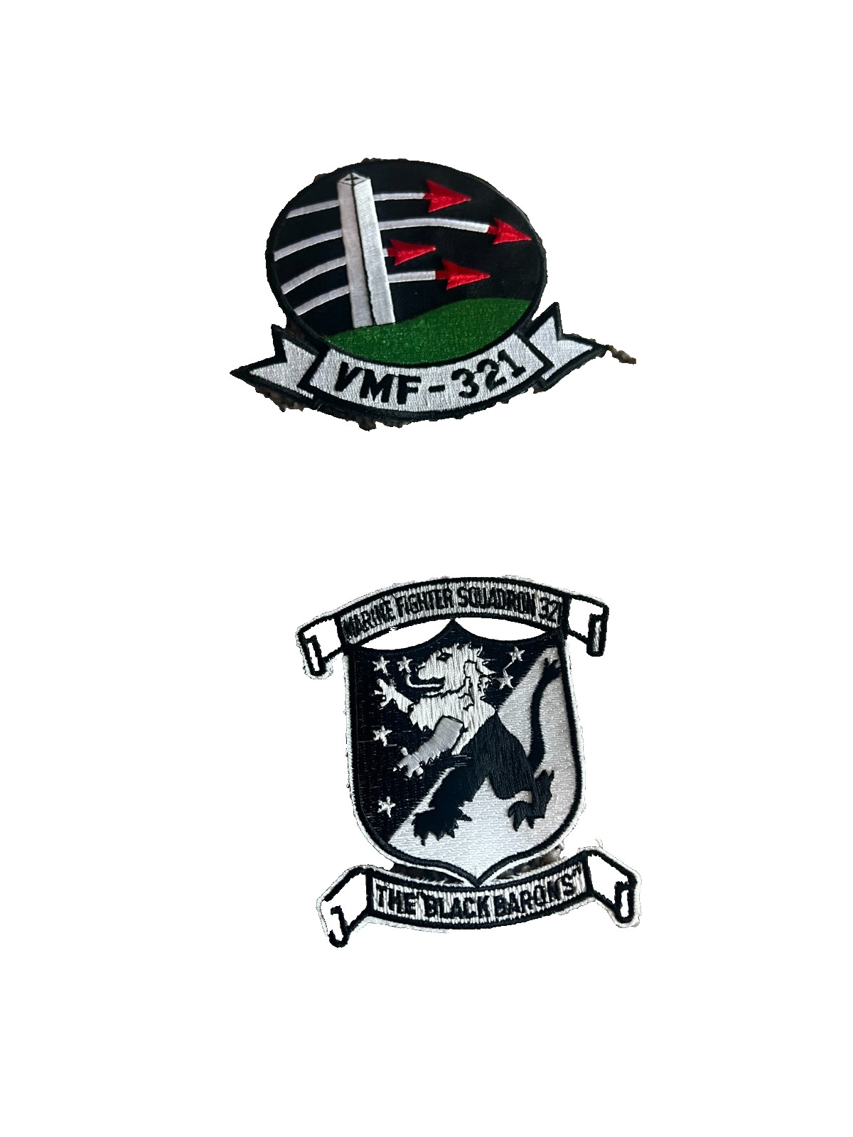 VMF-321 Black Barons Marine Corps Patches
