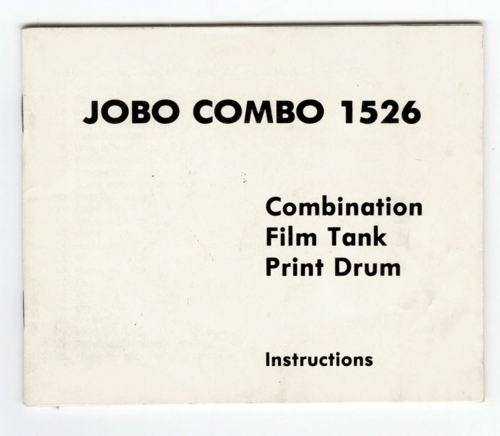 Jobo Combo 1526 Black & White Film & Paper Processing