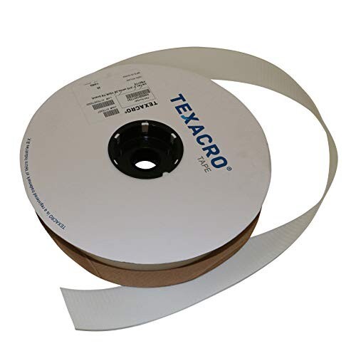 Velcro USA TEXACRO Adhesive-Backed Hook-Side Only: 2" x75 ft. White