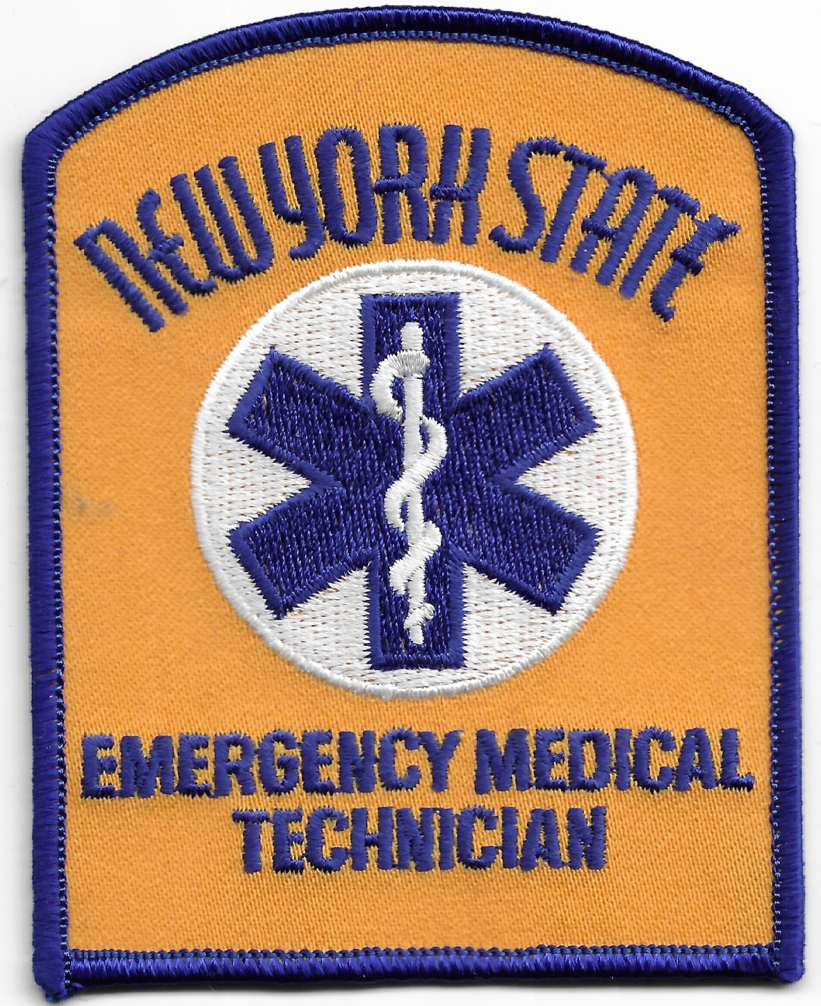 New York State - F.D.N.Y. Emergency Medical Technician (3" x 4") fire patch