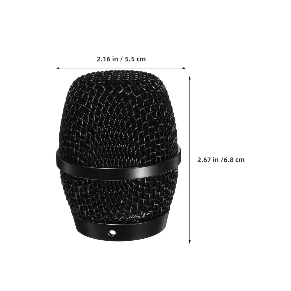 2 Pcs Microphone Mesh Grille Replacement Metal Cover For Performance Mic