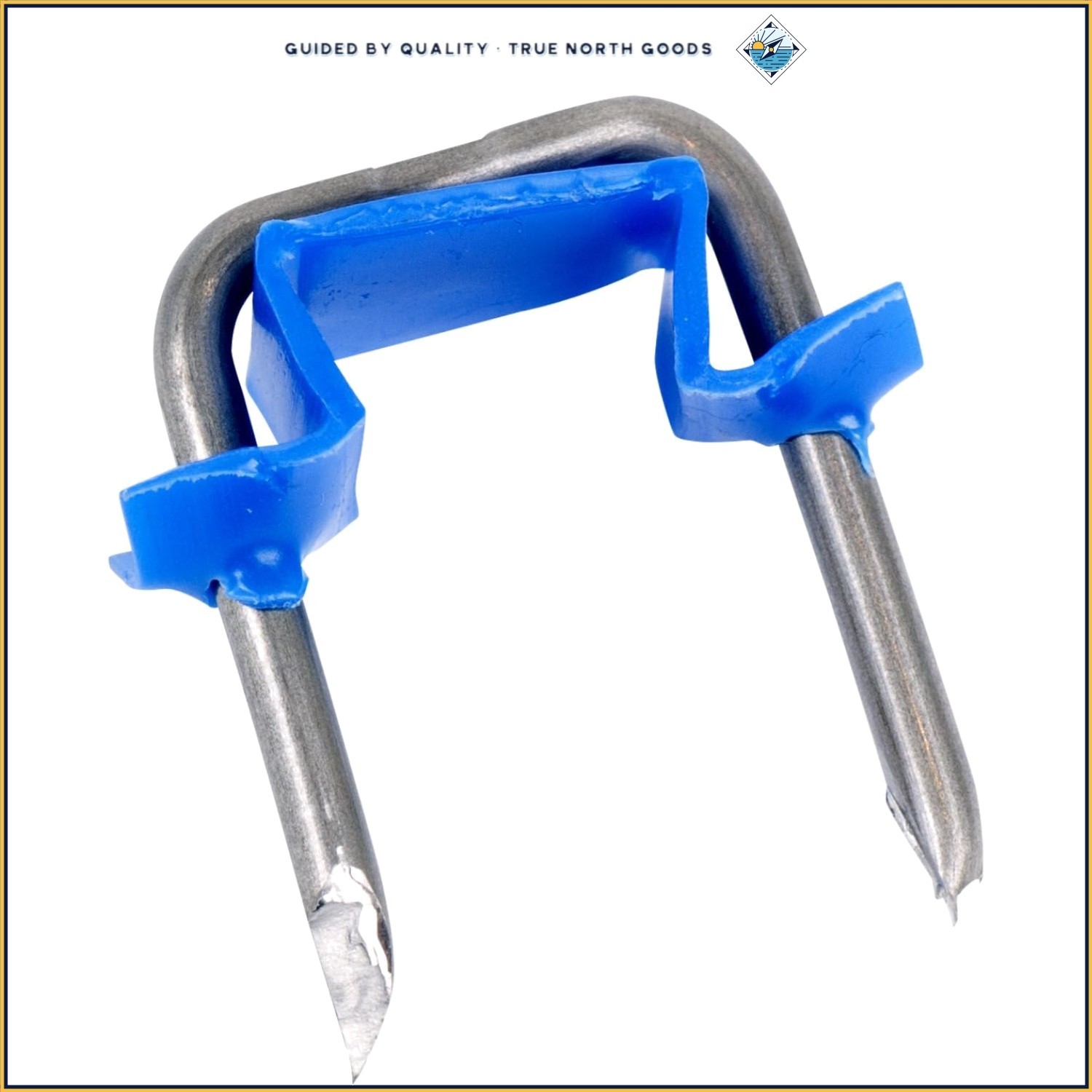 Insulated Metal Cable Staples, ½ Inch for Securing Electrical Cables, 15 Pack