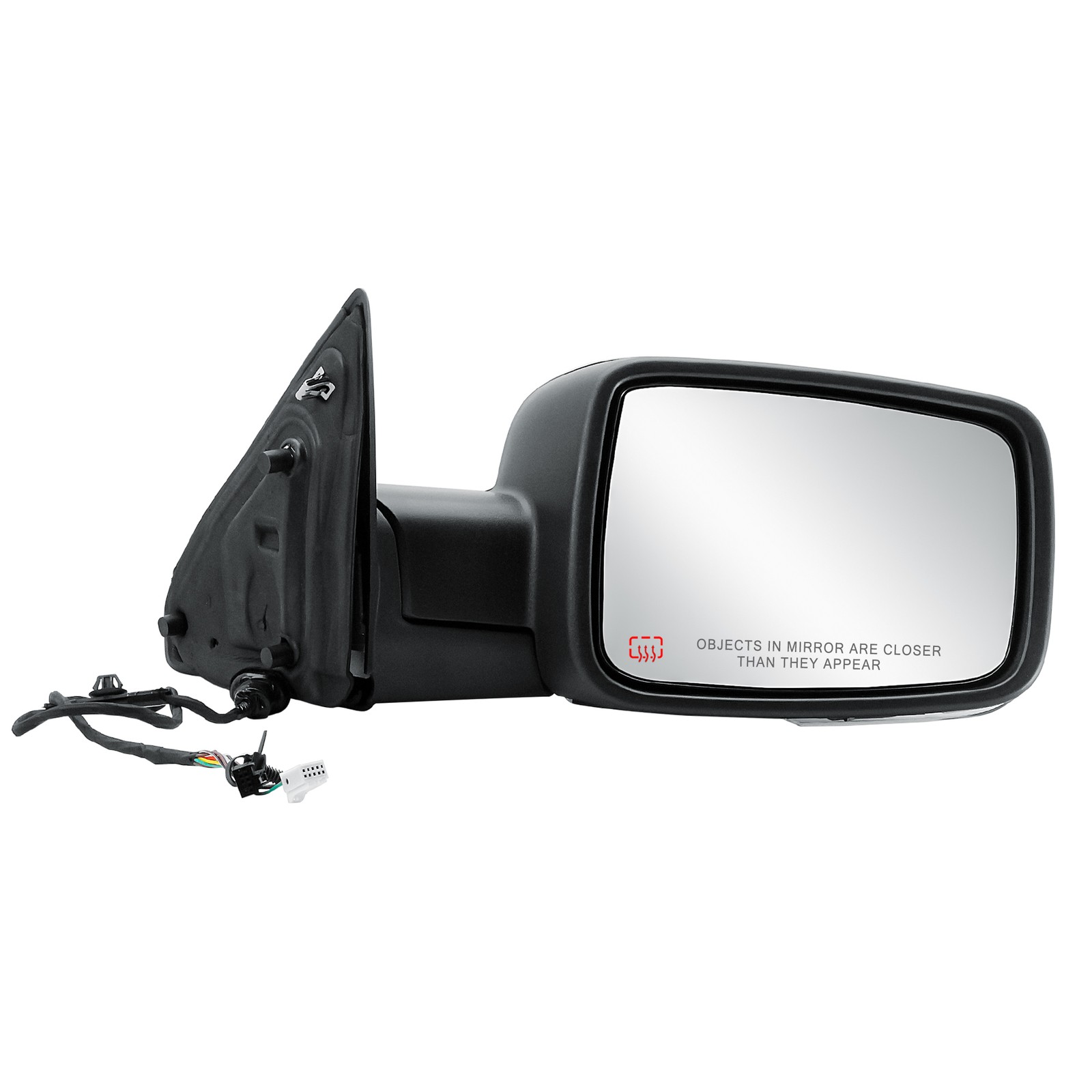Right Side Mirror Black Cover And Signal Light Power Folding For 13-19 RAM 1500