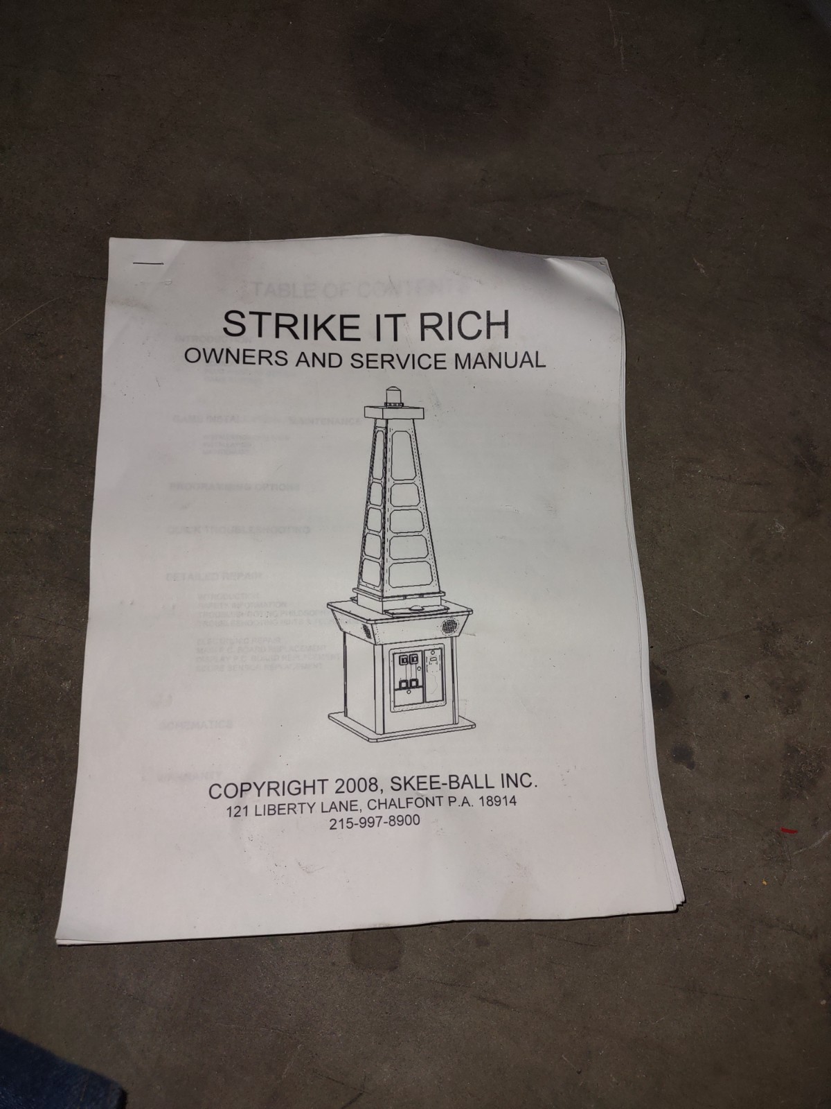 strike it rich arcade redemption power supplies working #225