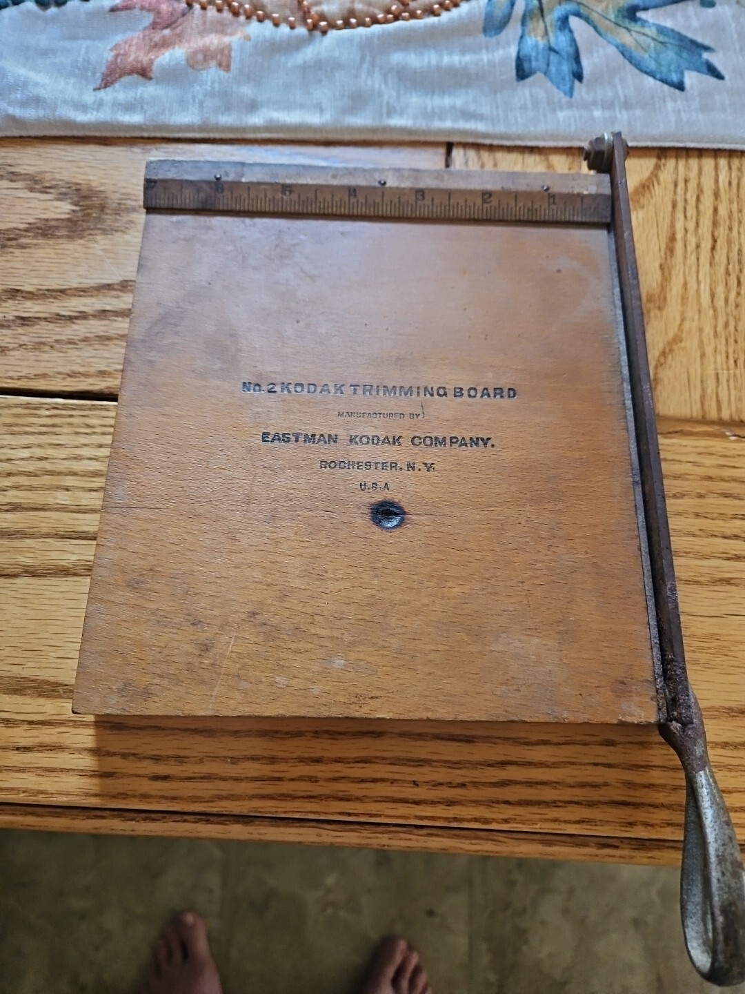 KODAK Vintage No 2, Picture 7" X 7" Trimming Board, Eastman Kodak Co., N.Y., USA