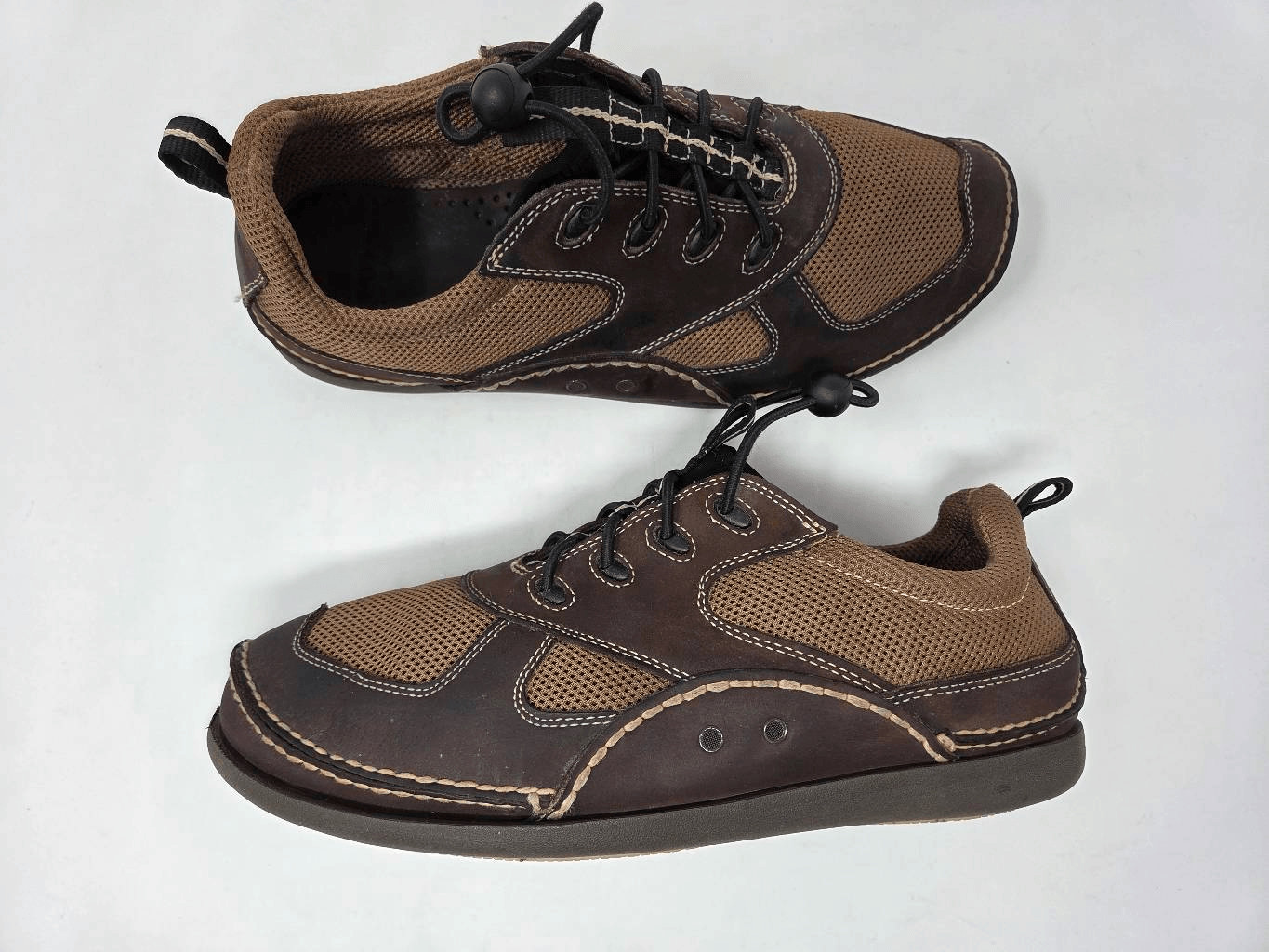ORVIS OV8027 BROWN LEATHER FISHING WADING SHOES MENS SIZE 10.5 M