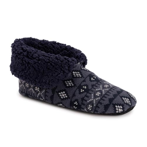 mens Bootie Slipper Large-X-Large Blue