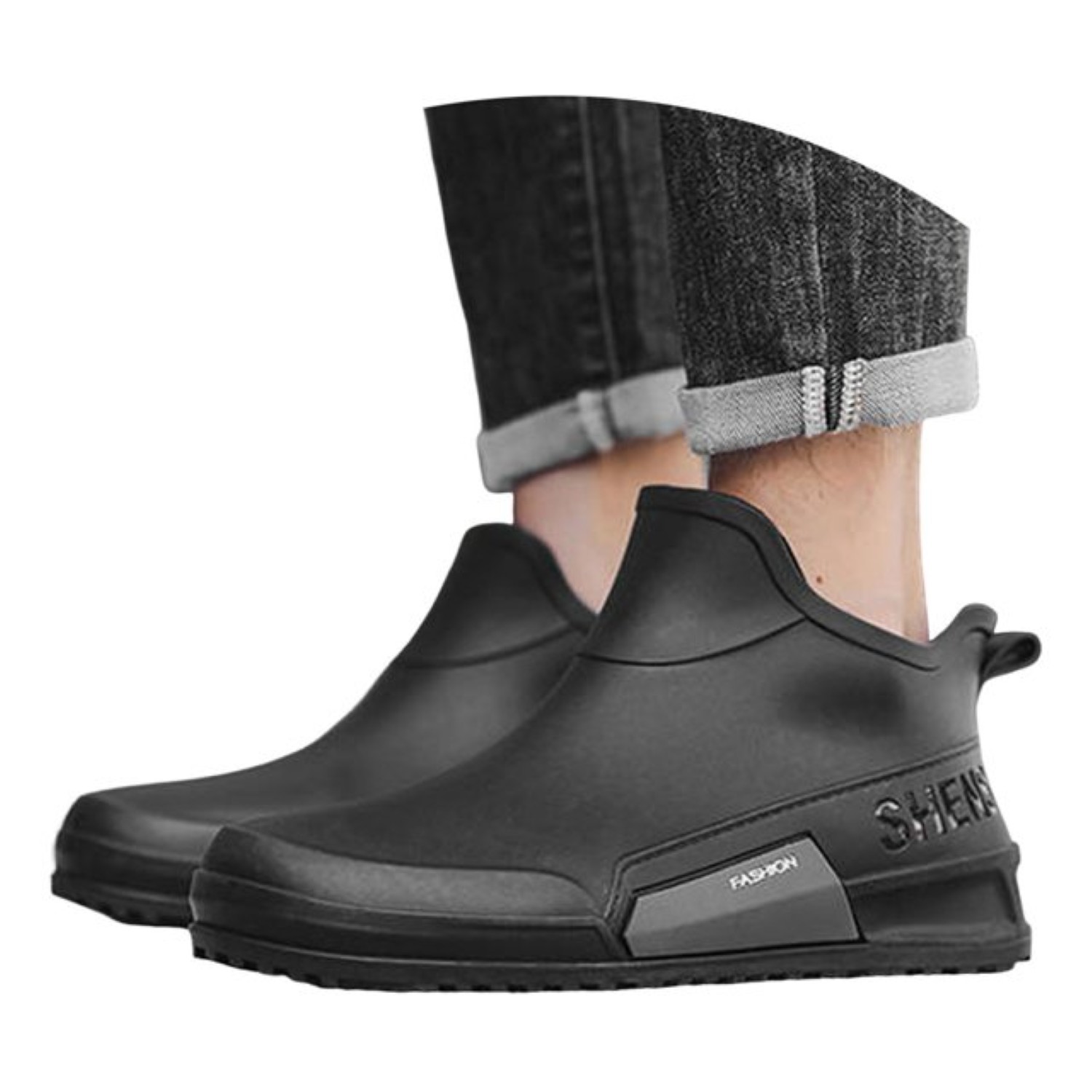 STAROLYM dfgregfdg1893 Ladies Rain Boots Rain Shoes Slip On Footwear, Size: 40,