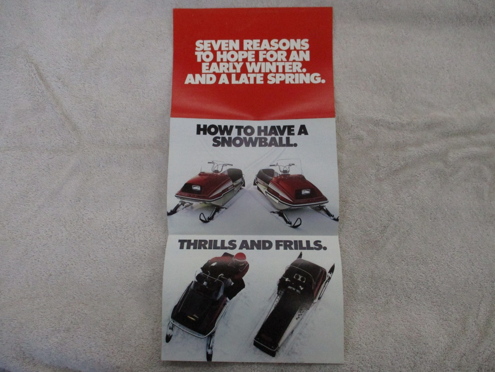 1979 YAMAHA SNOWMOBILE ENTICER EXCITER 340 440 SHOLLY'S DEALER PAMPHLET BROCHURE
