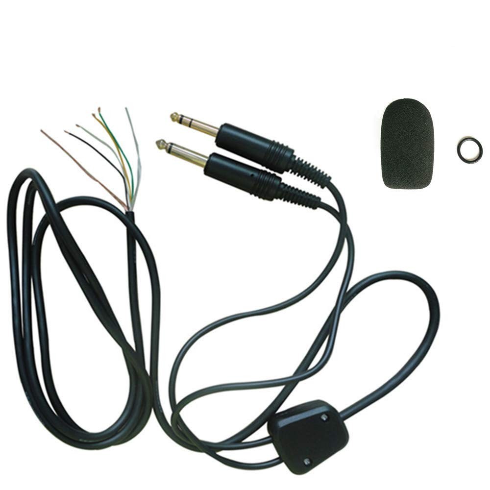Aviation Headset Replacement Cable with High-Density Sponge & O-Ring - Durable &