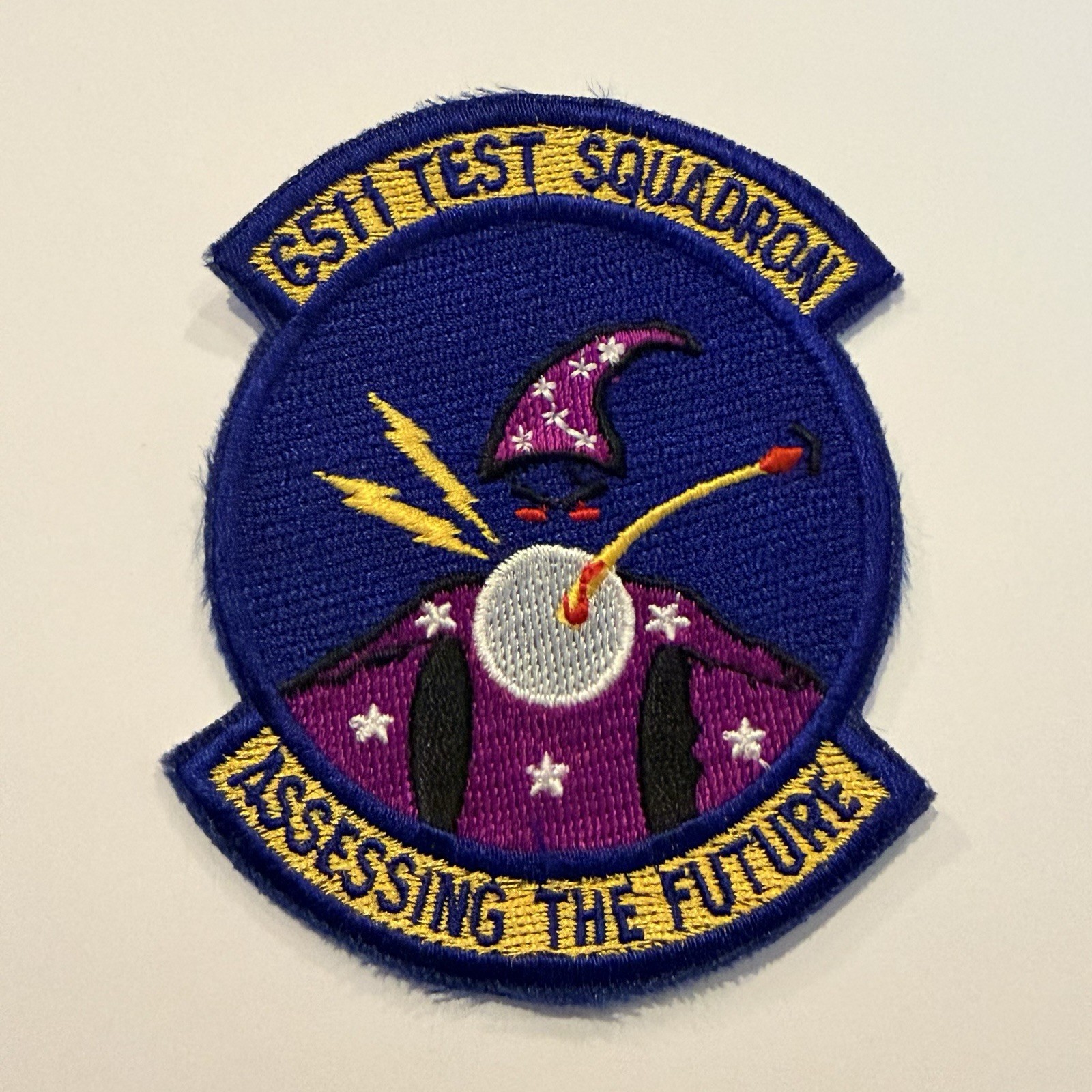 USAF 6511th TEST SQUADRON MILITARY PATCH Blue purple Yellow