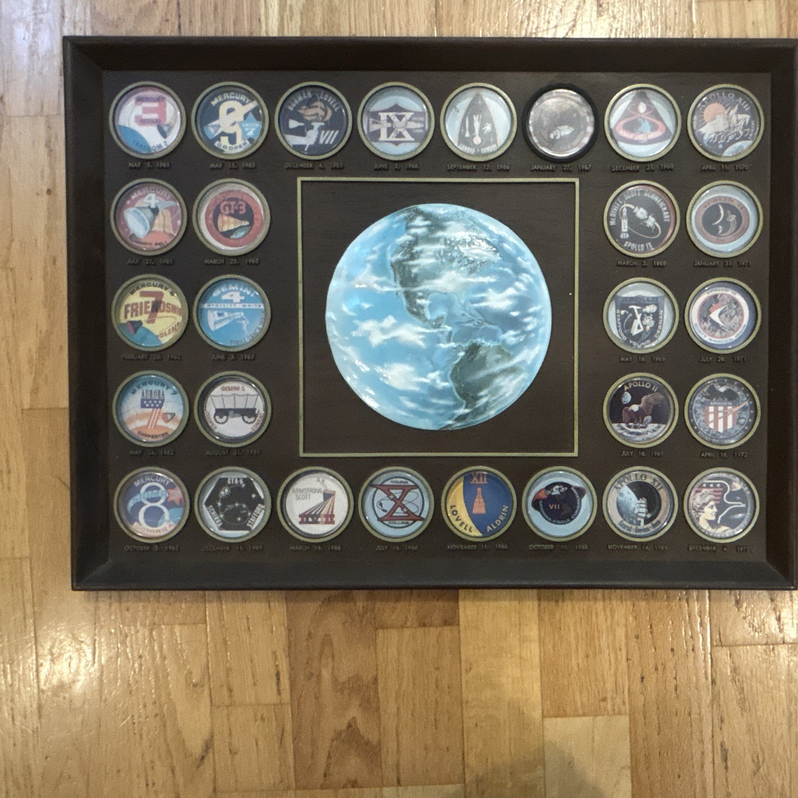 NASA Program 1963 Mission Pin Framed Display, Astronauts & Space Travel