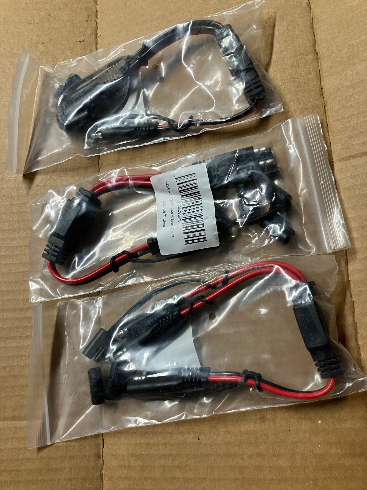 2x 14AWG SAE DC Power Automotive Adapter Quick Connector Cable Y Splitter 1 to 2