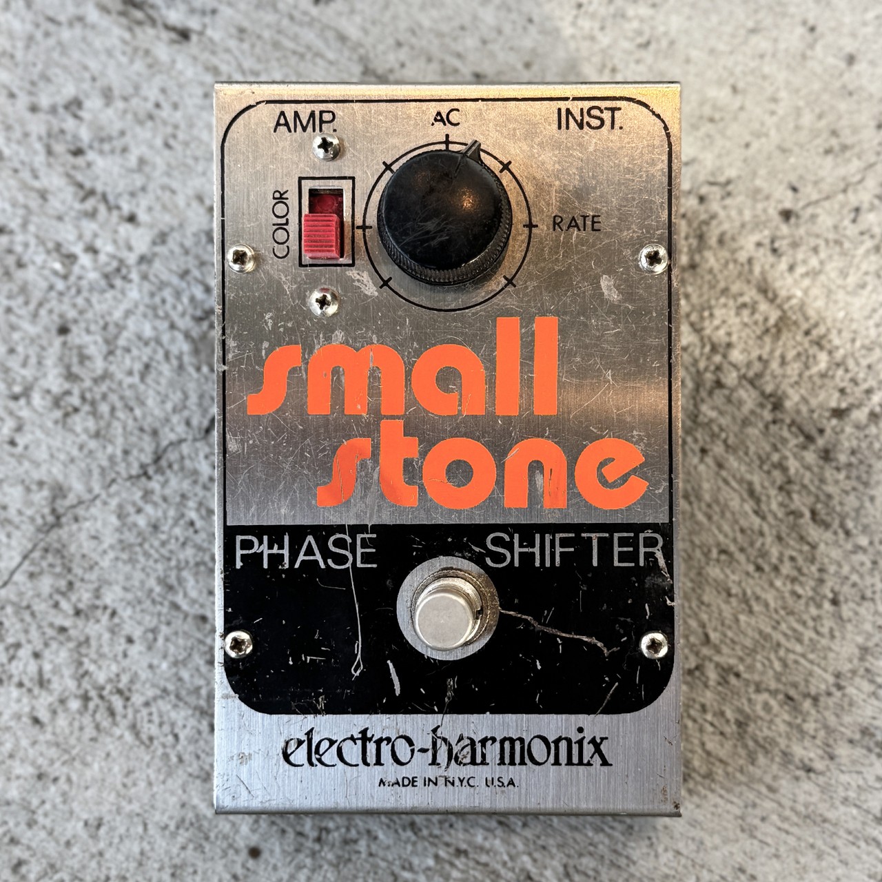 Electro-Harmonix small stone Phaser Pedal 4732 Tested & Works