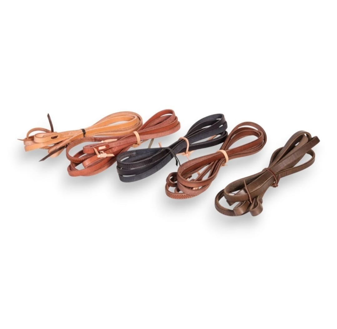 Handmade Leather Western Split Reins Horse Tack Trail Ranch Riding 5 Colors