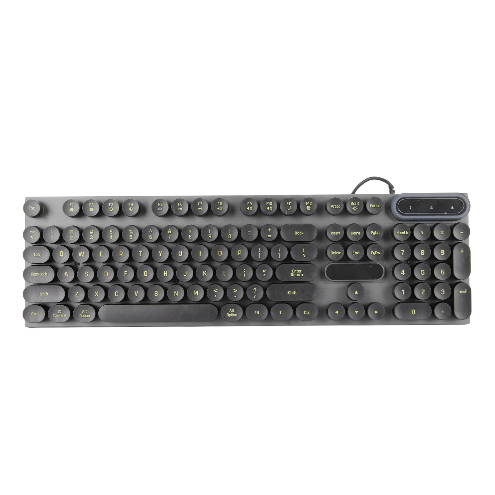 USB Gaming Keyboard 104 Keys Ergonomic Backlit For Desktop Excellent