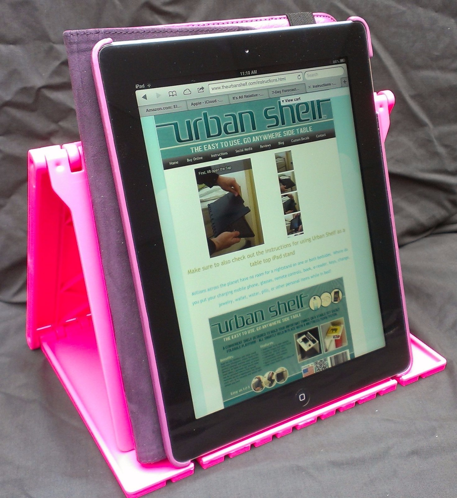 Urban Shelf floating nightstand for iPhone - also iPad/tablet table Genuine