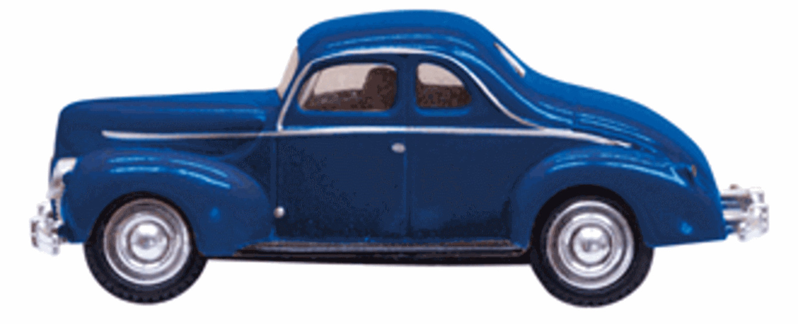 Woodland Scenics JP5598 HO Scale Blue Coupe Vehicle Classic Auto