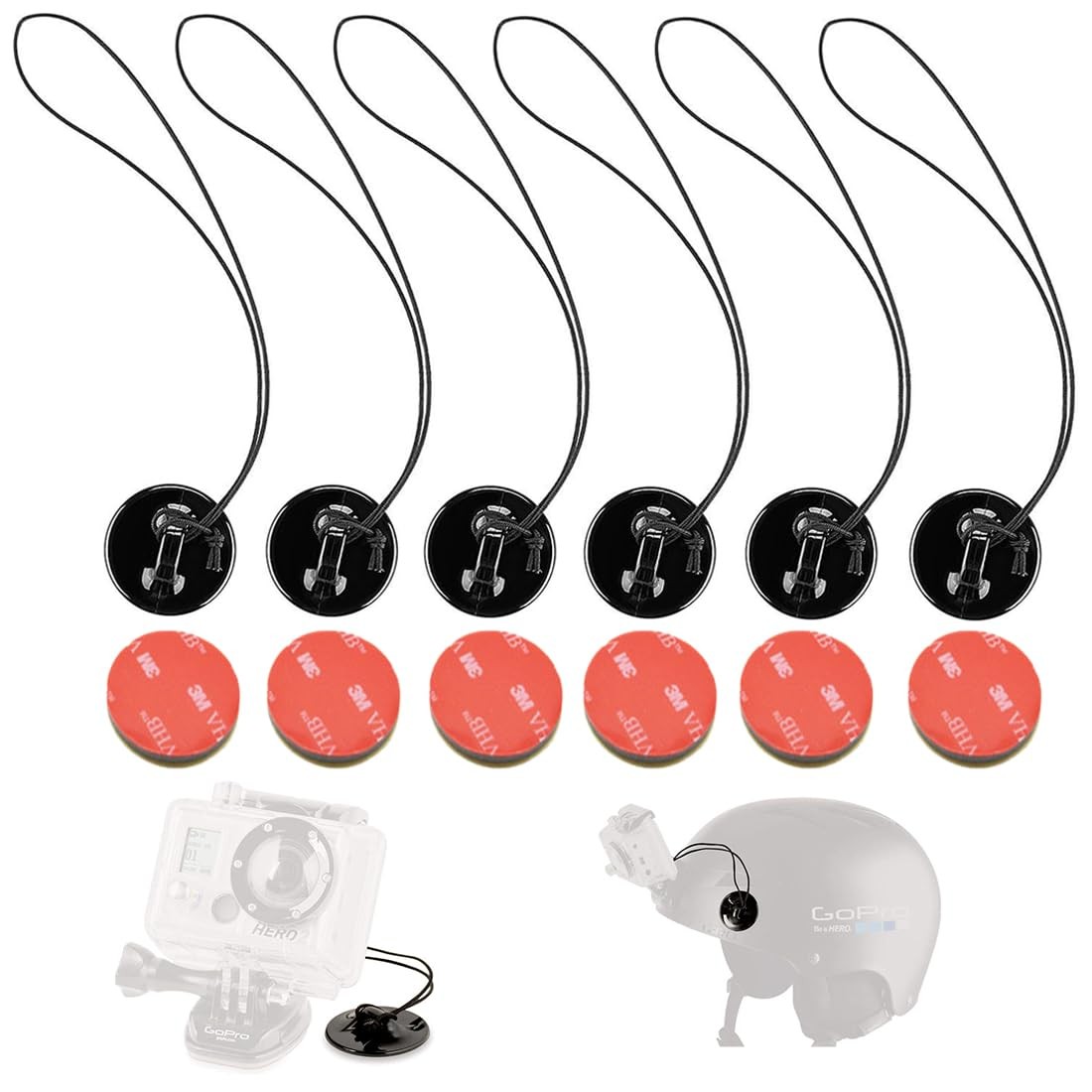 DEKEENSTAR Action Camera Safety Tether 22cm x 3.5cm,