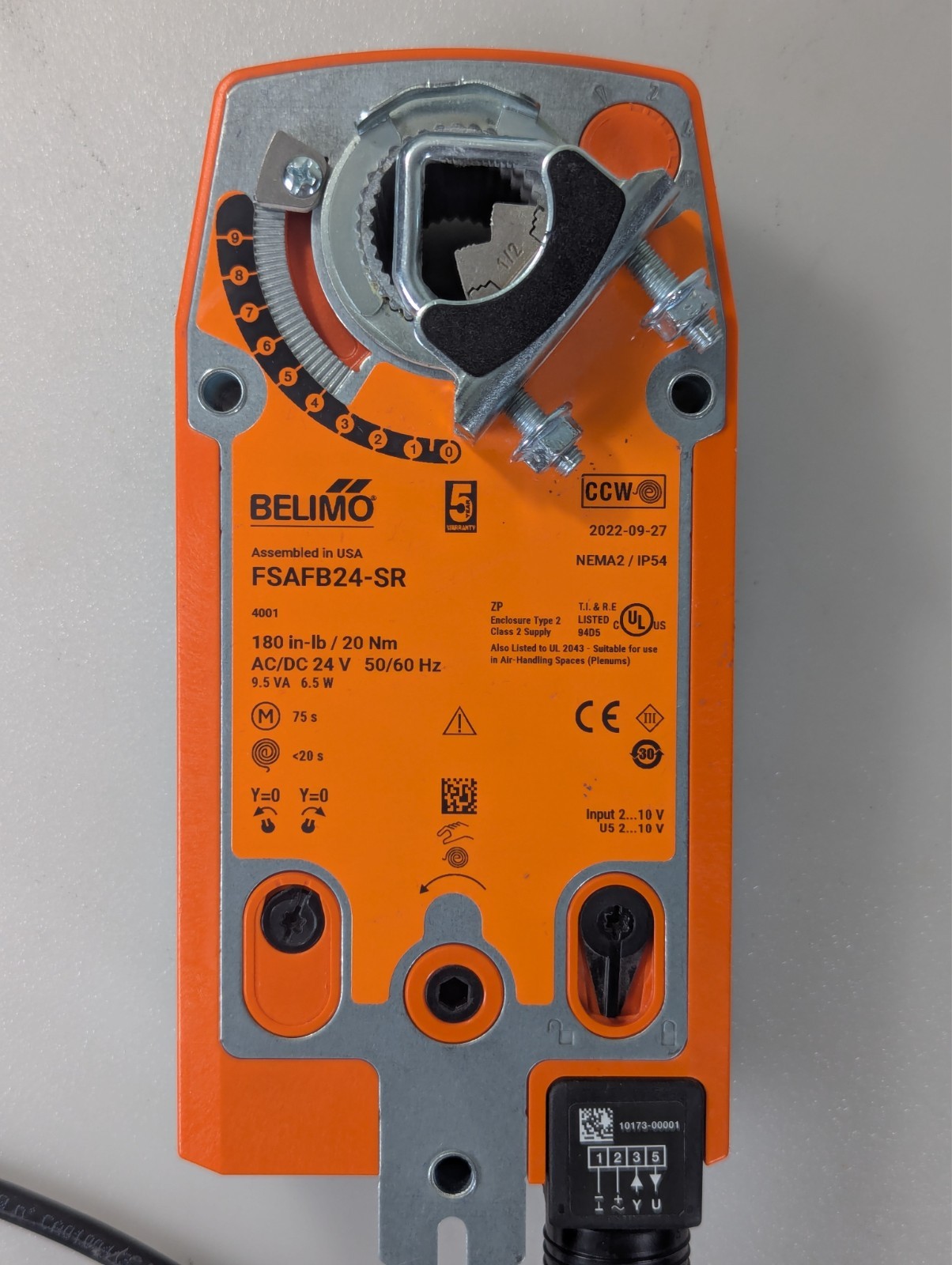 Belimo FSAFB24-SR Fire & Smoke Damper Actuator