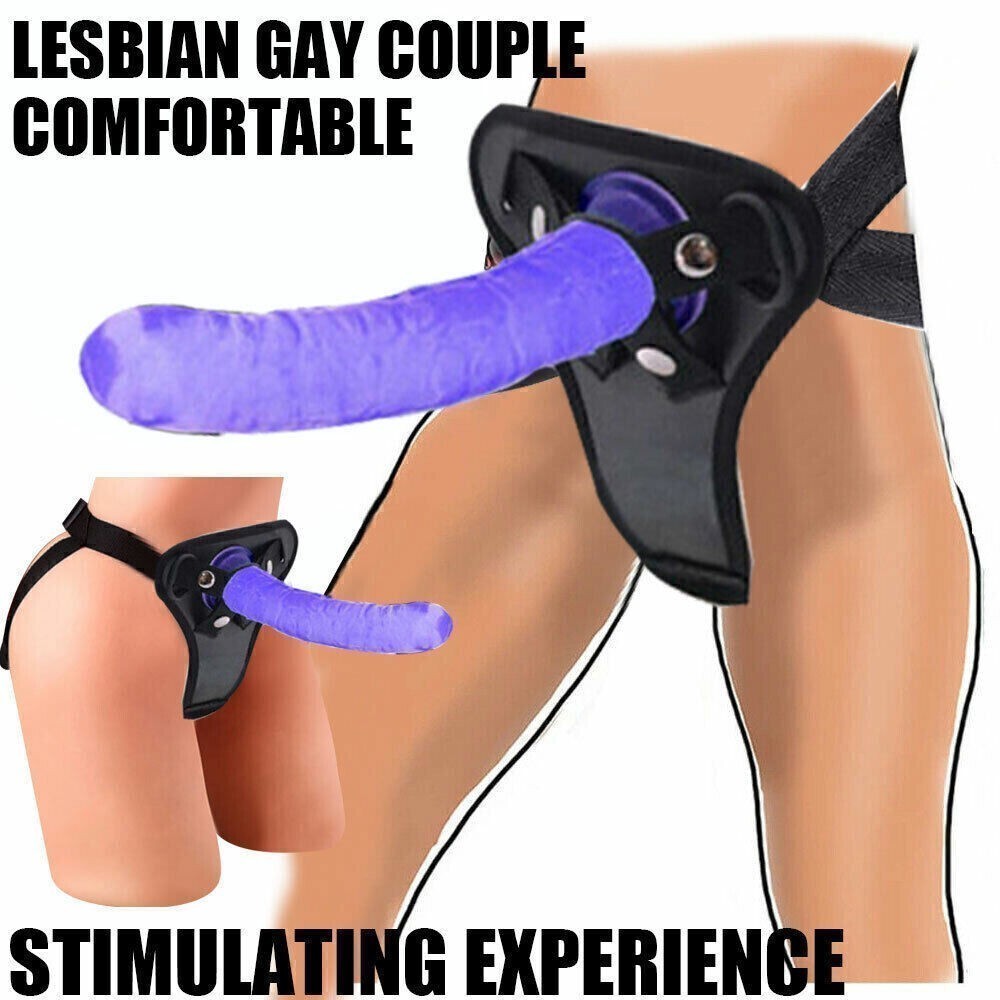 Realistic Penis-Dildo Strap on Harness Belt Sex Dong for  Women Masturbation