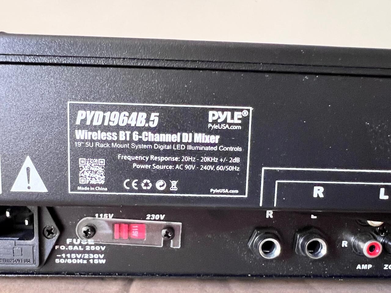 Pyle PYD1964B5 6-Channel Bluetooth DJ Mixer System