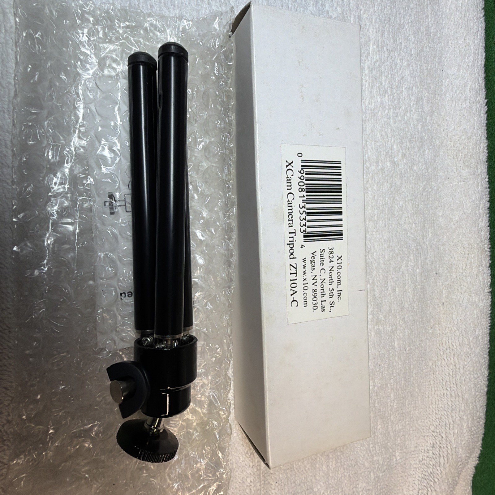 X10 XCam Camera Tripod Model ZT10A-C Home Security Surveillance Black Brand New
