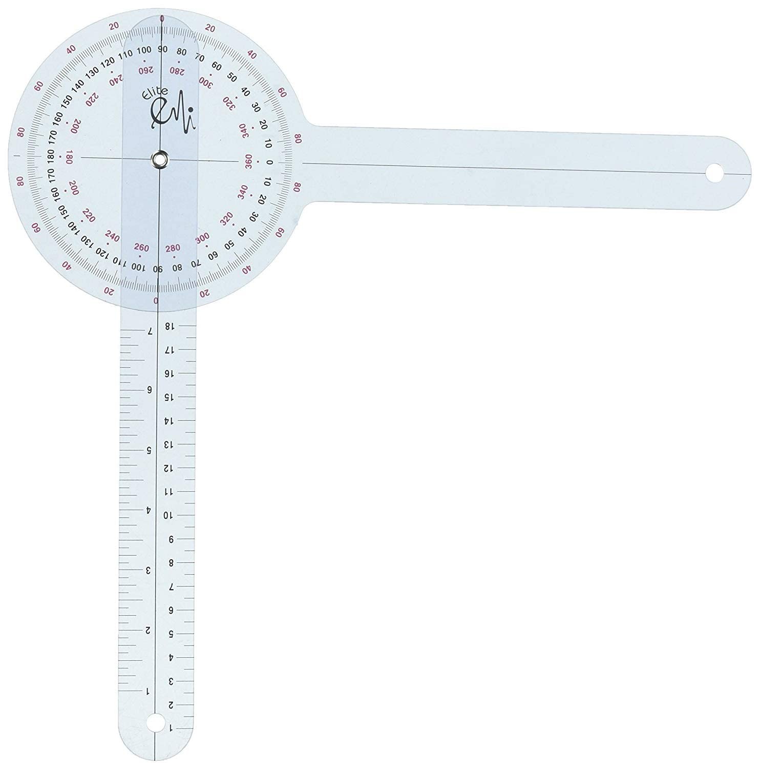 1 PCS EMI 12 Inch 360 ISOM Goniometer Physical Therapy Rehabilitation Tool