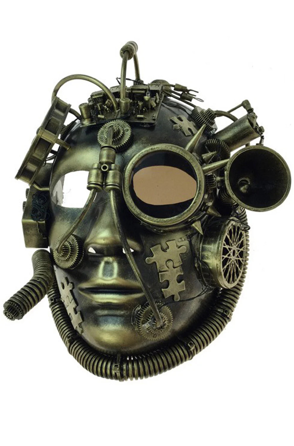 Brand New Steampunk The Alchemist Mask (Gold)