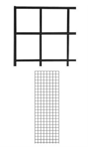 Grid Panel 2' x 6' Panel Black Retail Display Craft Wire Gridwall