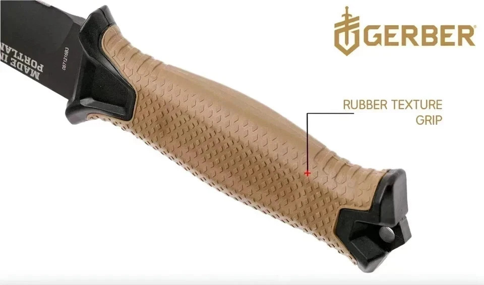 Gerber StrongArm - Fixed Blade, Full Tang Knife - Brown, Plain Edge