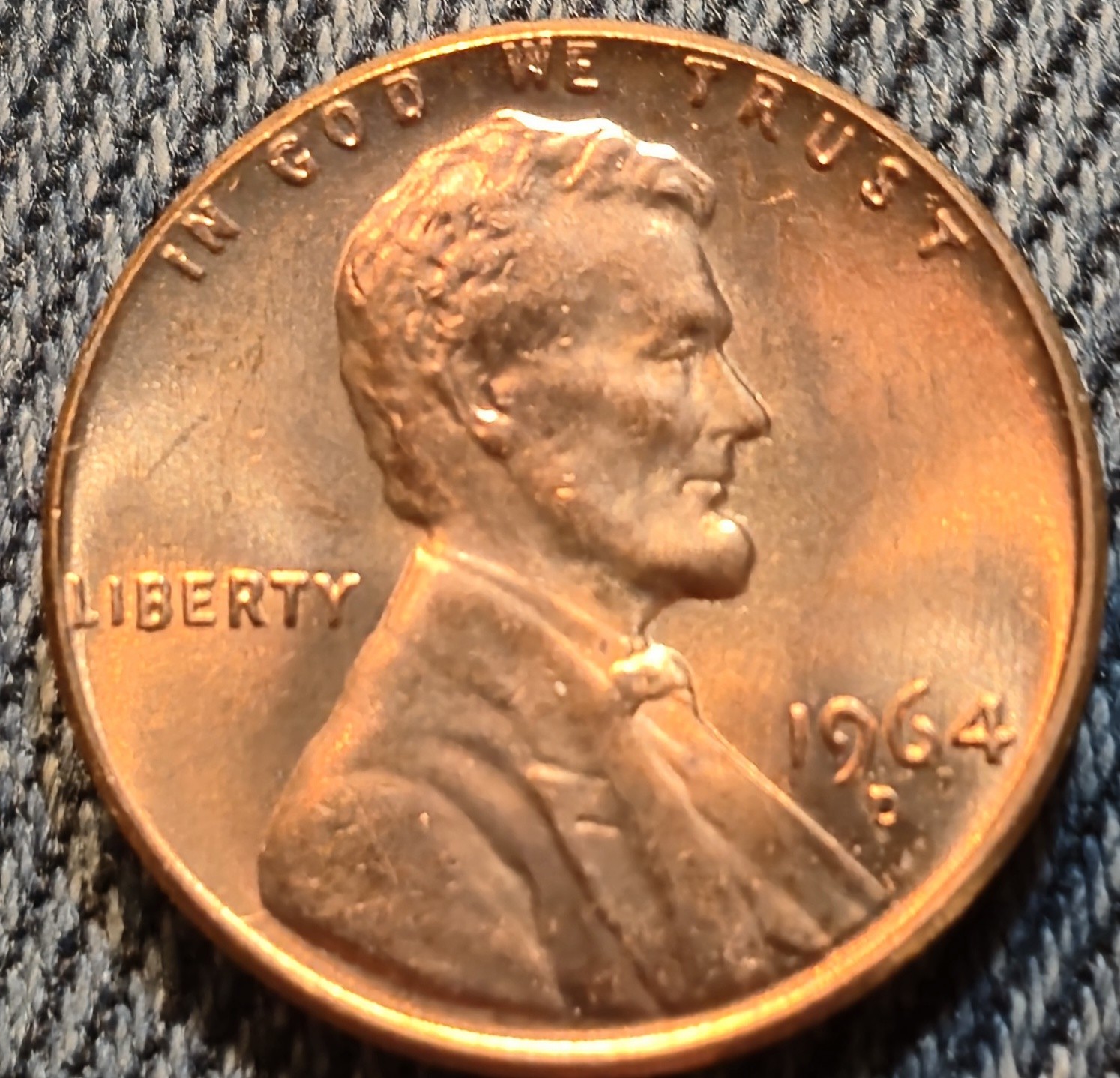 SINGLES of 1964D RD Lincoln Memorial Pennies