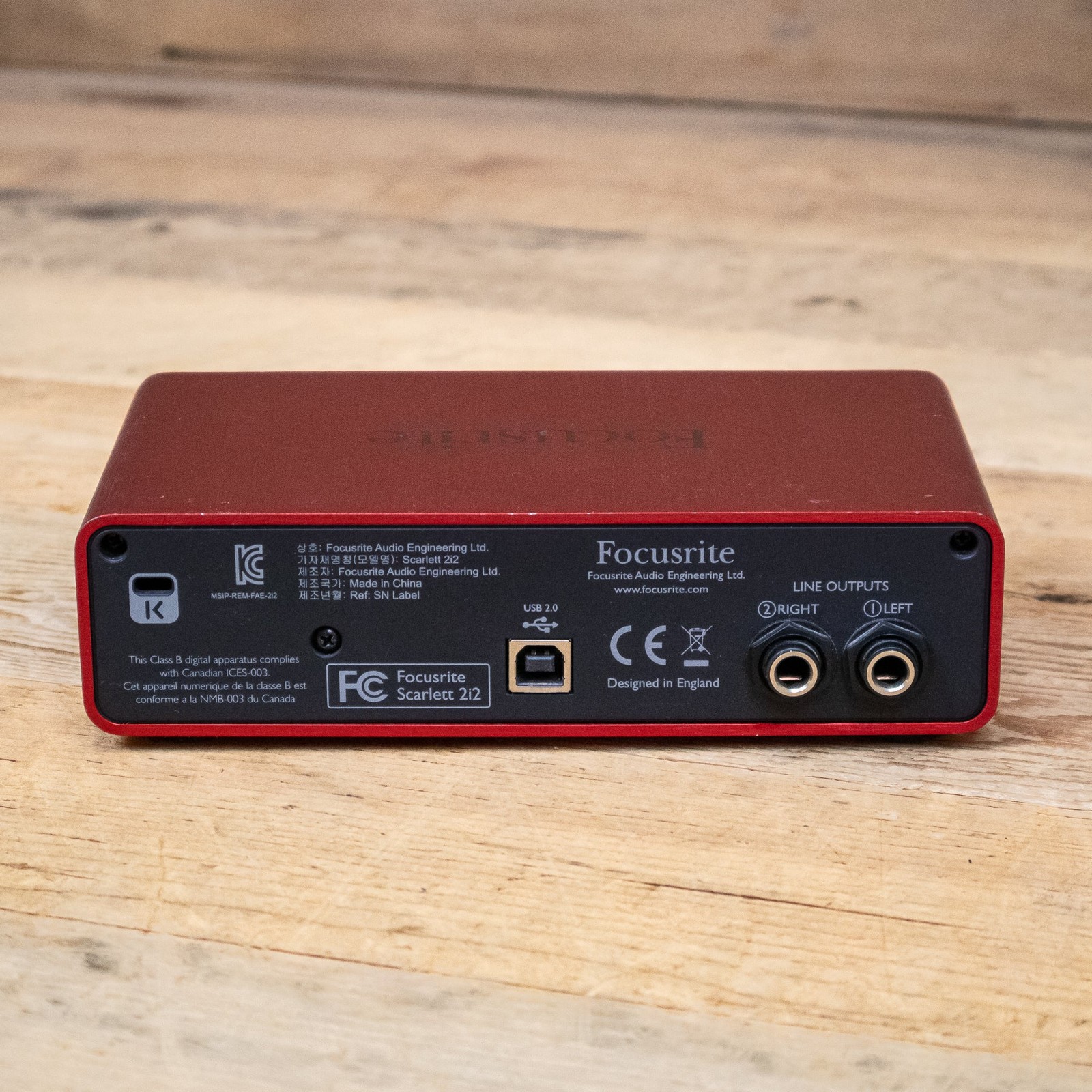 Focusrite Scarlett 2i2 USB Audio Recording Interface 2-i-2 Studio U285664