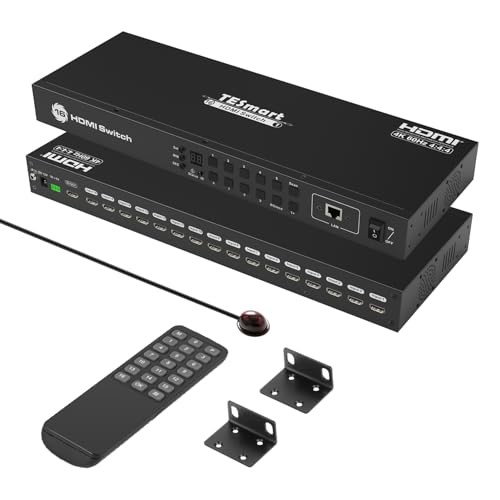 16×1 HDMI Switch 16 in 1 Out 4K HDMI Switcher HDMI Switch 16 ports 4K@60Hz