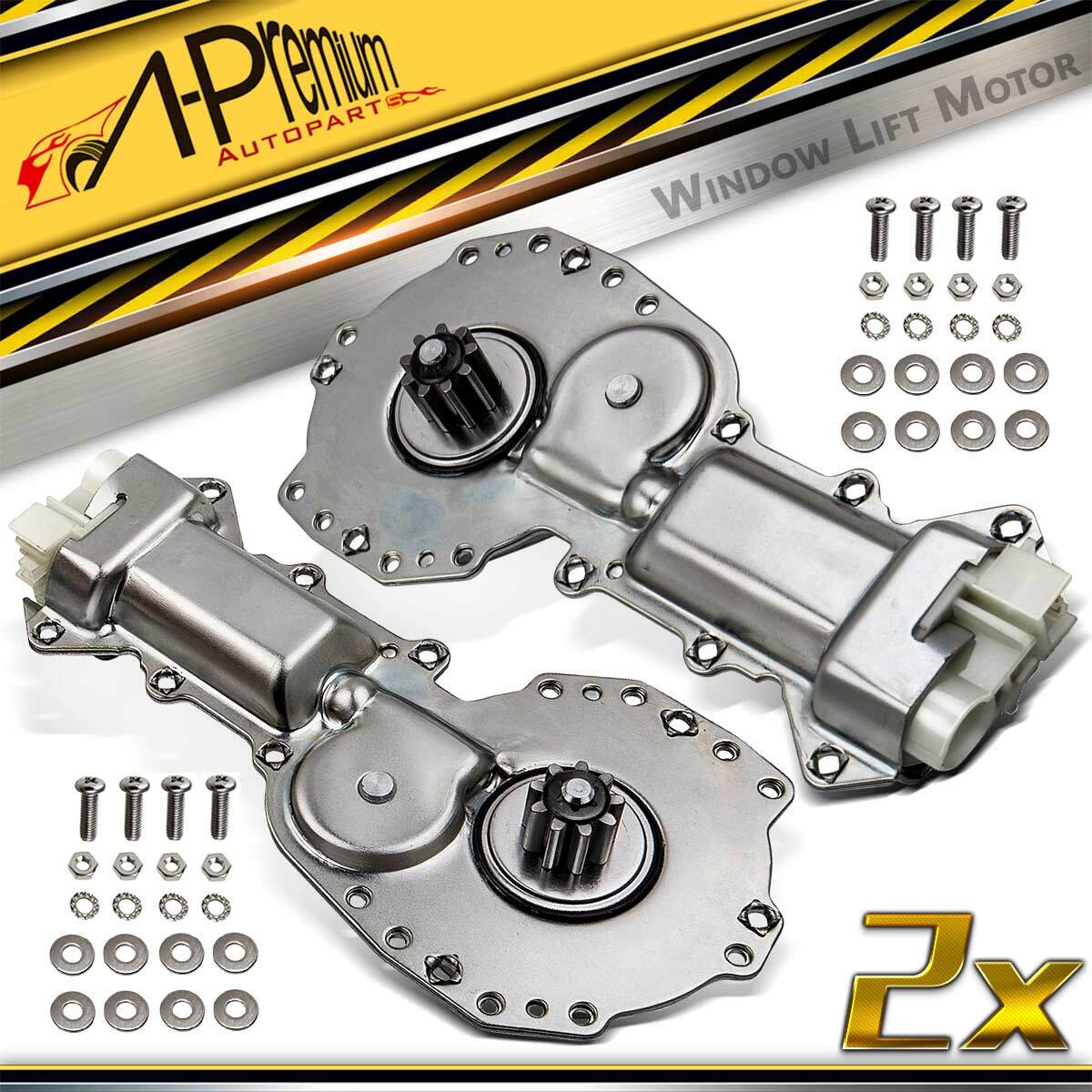 A-Premium 2x Front Window Motor for Chevy Camaro 93-02 Astro Pontiac Firebird