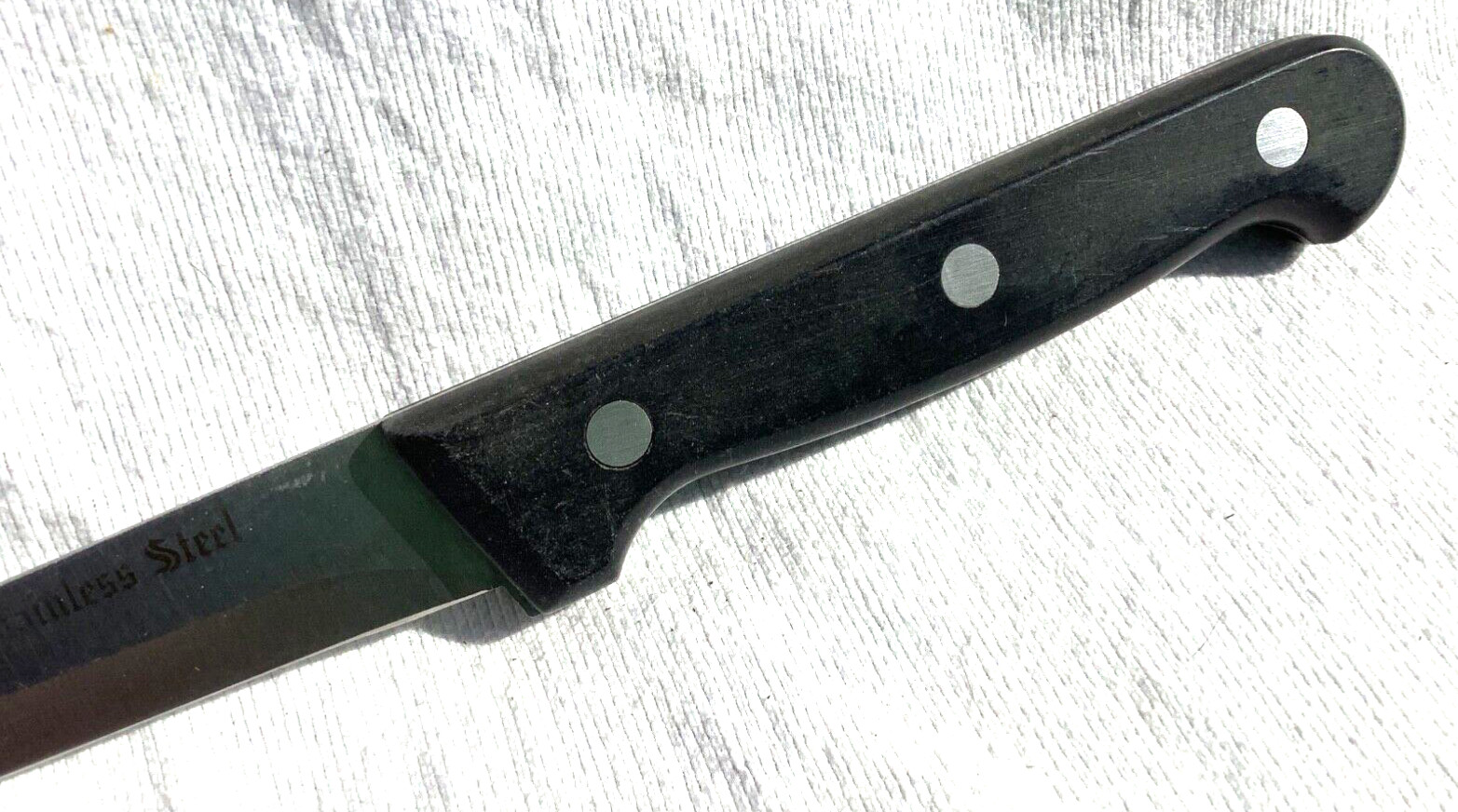 Boning Utility Knife Stainless Steel Black Composite Handle 5.75” Blade