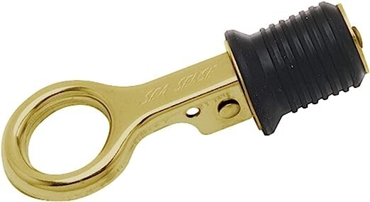 NEW 2 SeaSense Brass Drain Plugs, 1 1/4", FREE SHIPPING