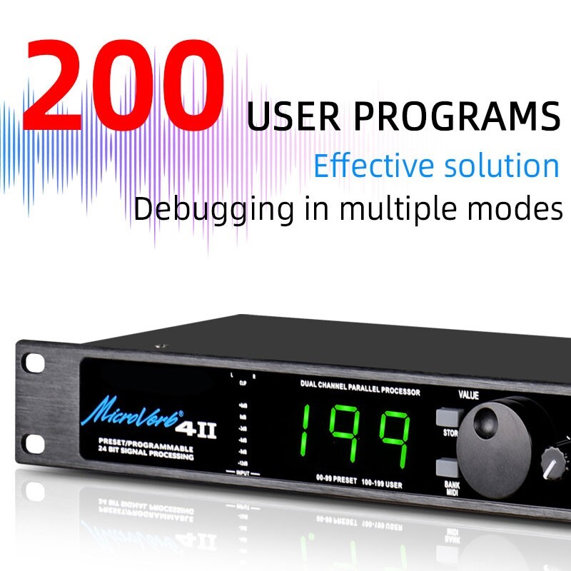 MIC4II Multifunctional Audio Effector Dual Channel Parallel DSP199 Processor ot2