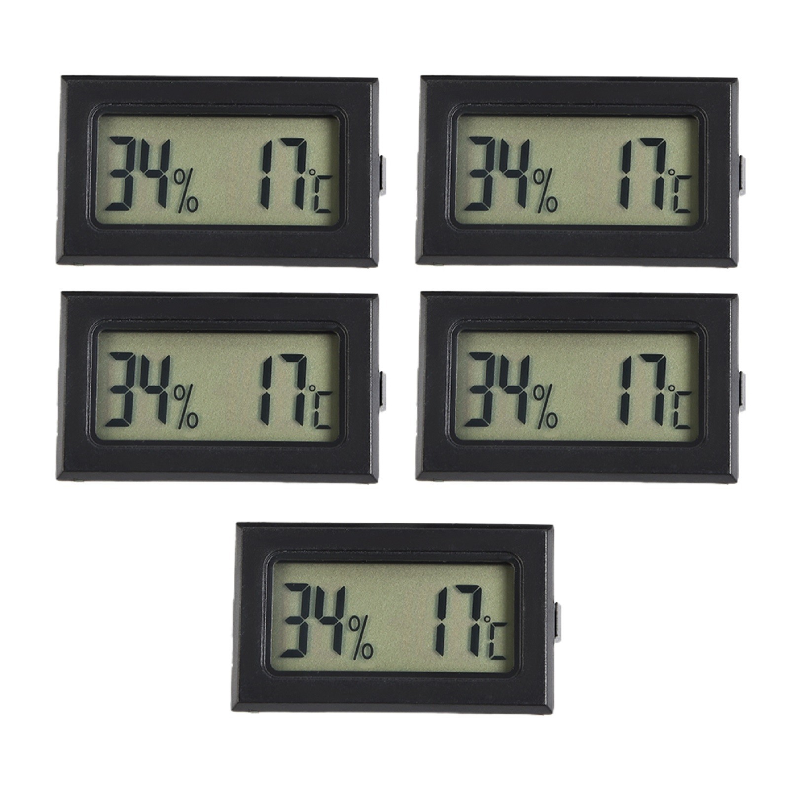 5pcs Thermo-Hygrometer -50??~+70?? 1%~99% 47*28.5*16mm FY-11 LCD Display