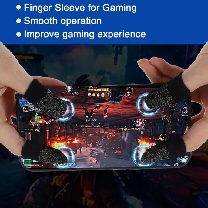 10 Pcs Screen PUBG Gaming Finger Sleeve Game Controller Mobile Sweatproof Gloves