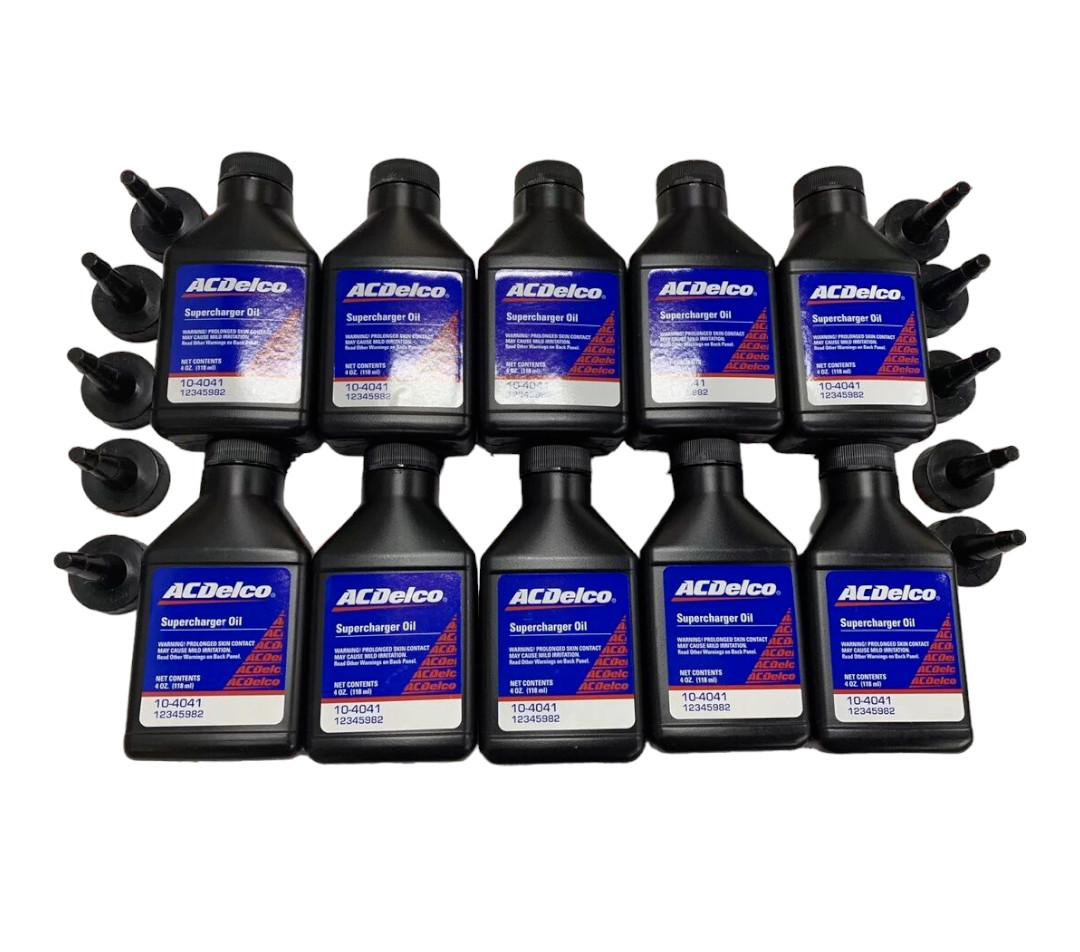 Genuine GM ACDelco 10-4041 Supercharger Oil 4oz Eaton Set Of 10