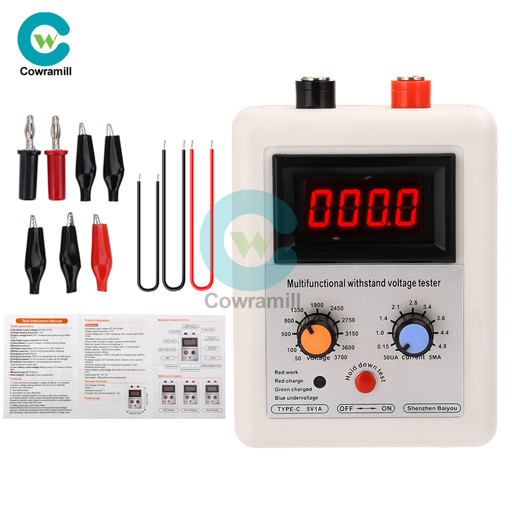 0-3500V IGBT Transistor Tester Diode MOS Triode LED MOV Withstand Voltage Tester