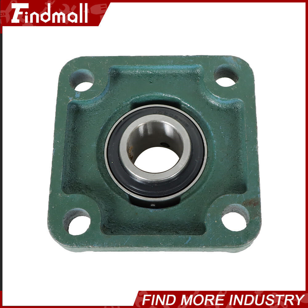 4 PCS UCF205-16 Solid Base Pillow Block Flange Bearing 1" Bore 4 Bolt