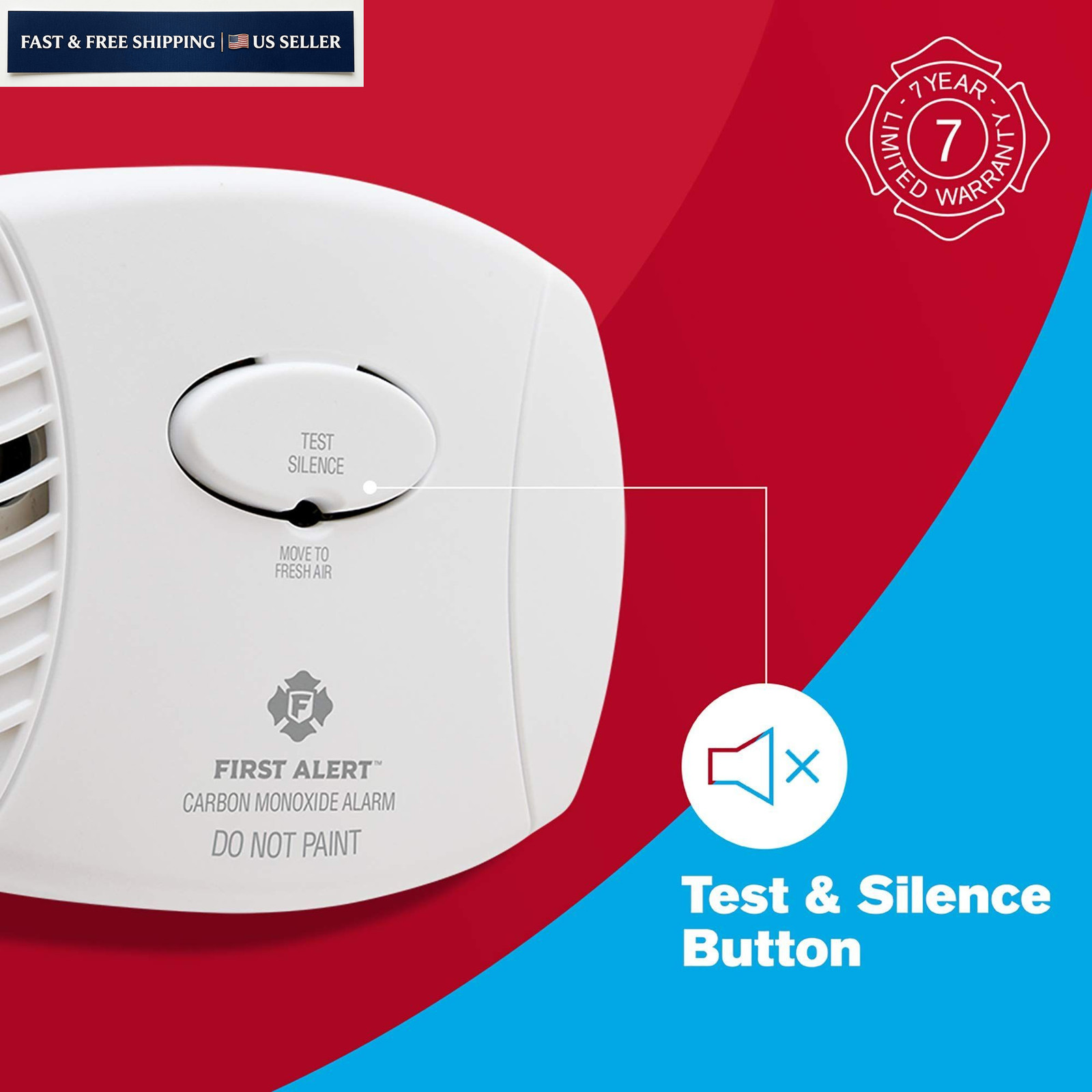 First Alert Plug in Carbon Monoxide Alarm 3-Pack, White