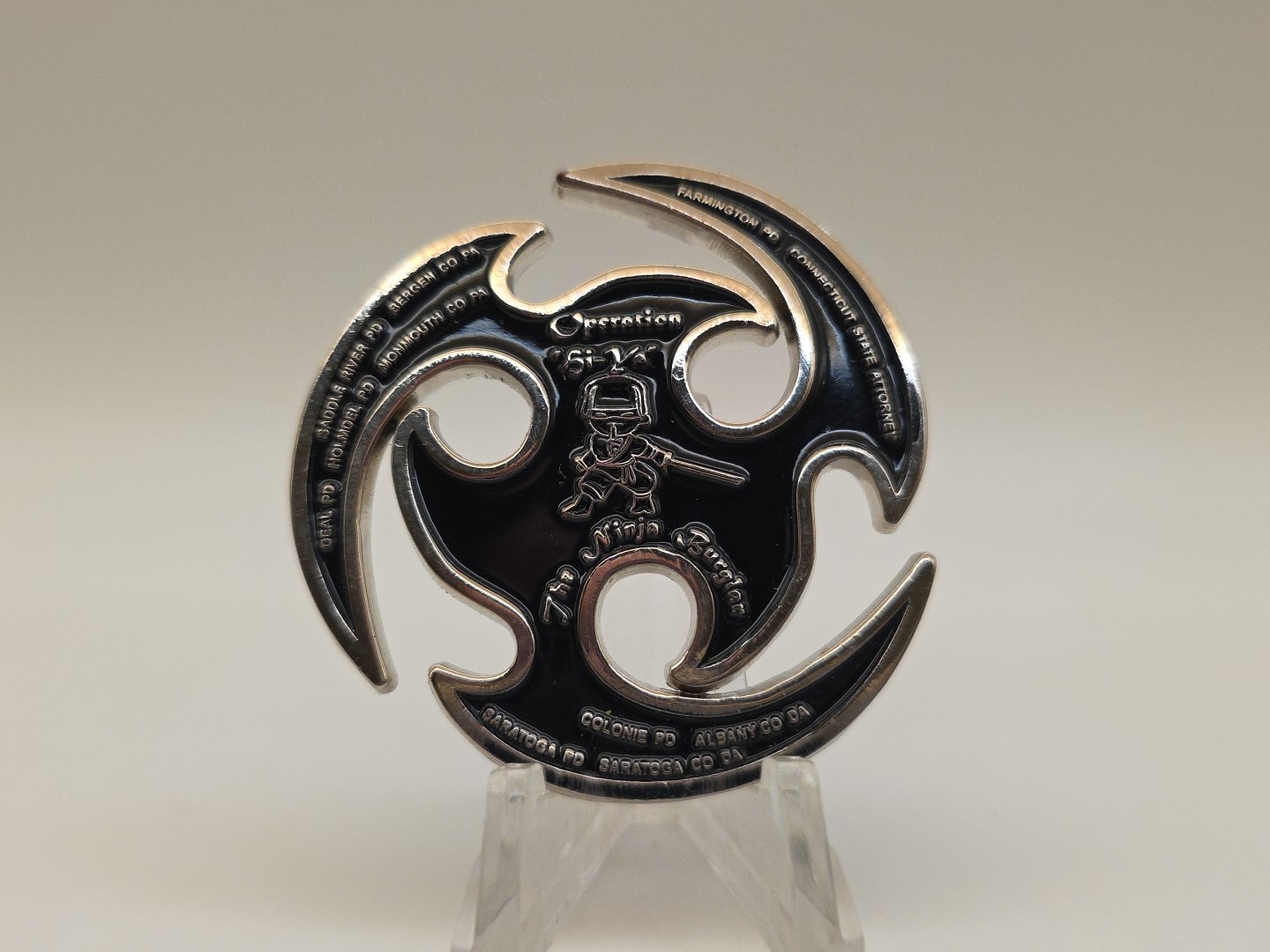 NYPD RCDA Richmond County District Attorney Ninja Burglar Challenge Coin #078